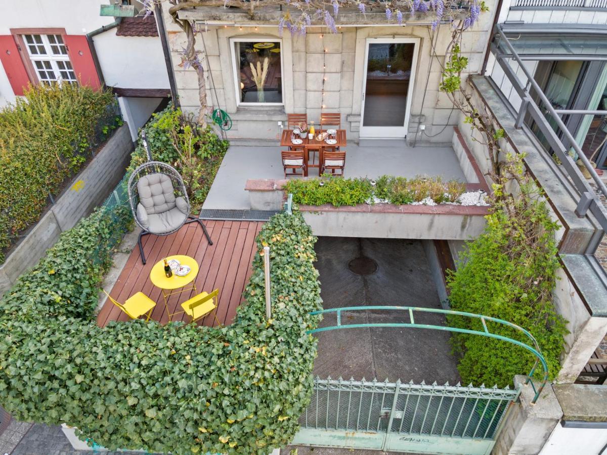 True Basel - Zentral I Terrasse Mit Rheinblick公寓 外观 照片